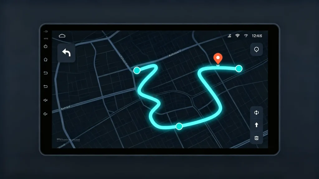 Car-navigation-route-planning-showing-calculated-path-from-origin-to-destination-scaled