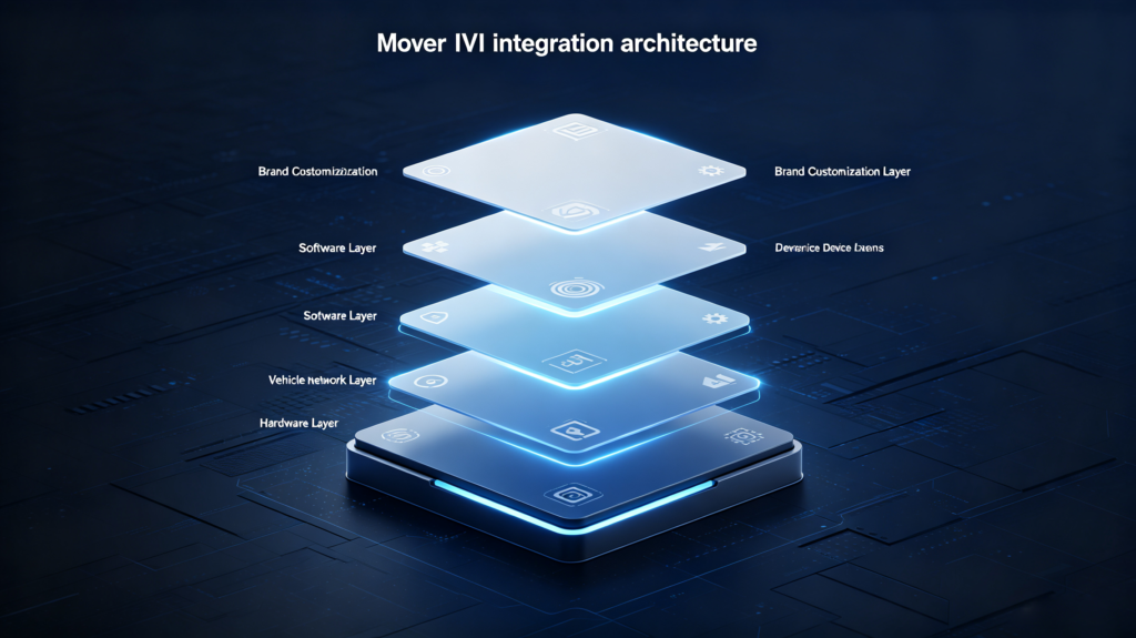Five layers of IVI integration from hardware to software and customization