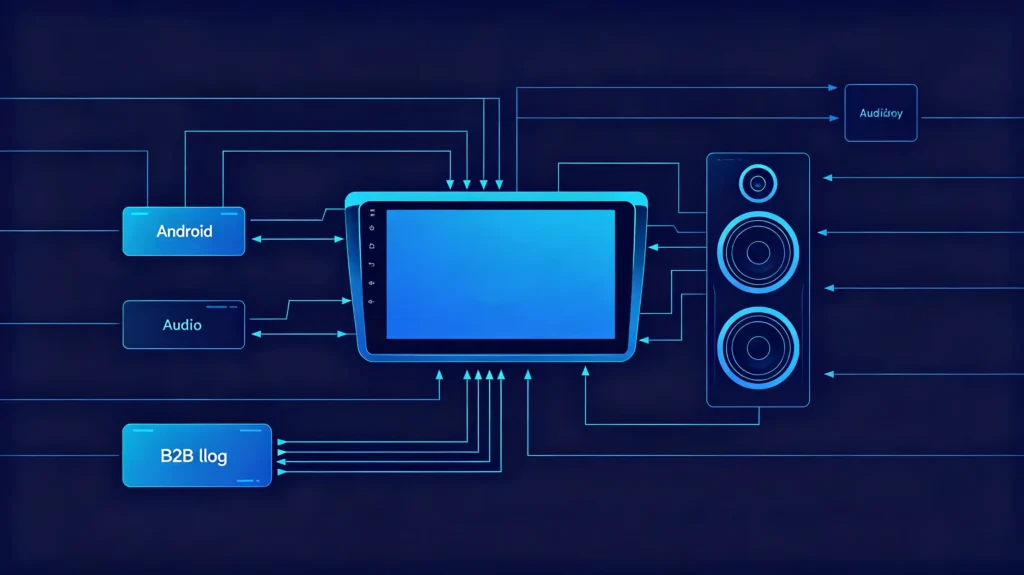 Navigation-audio-system-integration-from-head-unit-to-amplifier-and-speakers-scaled