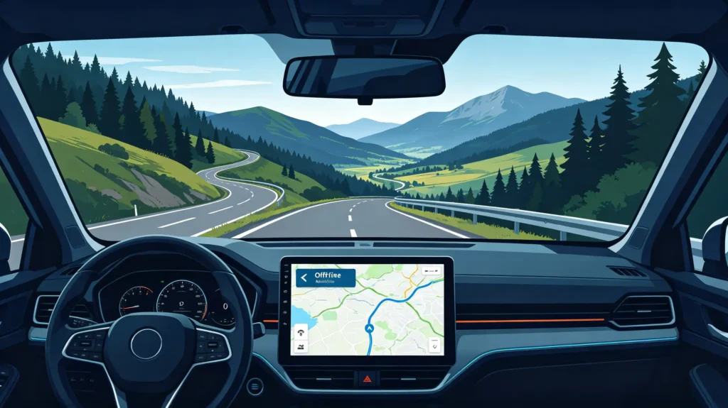 Offline-navigation-map-working-on-head-unit-in-mountain-area-with-no-cellular-signal-scaled