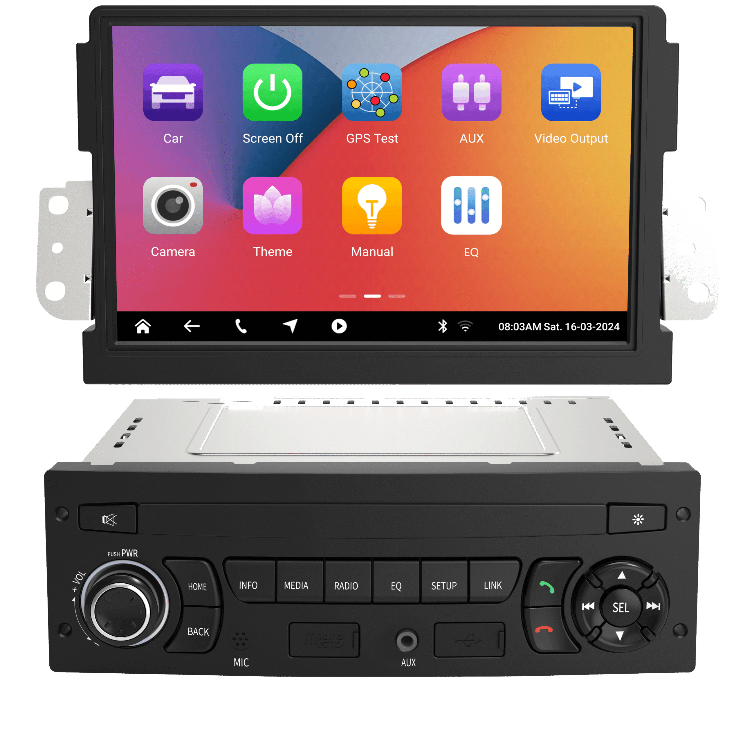 RUNGRACE Linux L17 stable car display control platform icon, automotive Linux system graphic