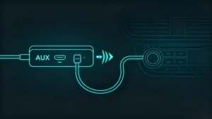 USB ports on car stereo for music playback, charging and firmware updates