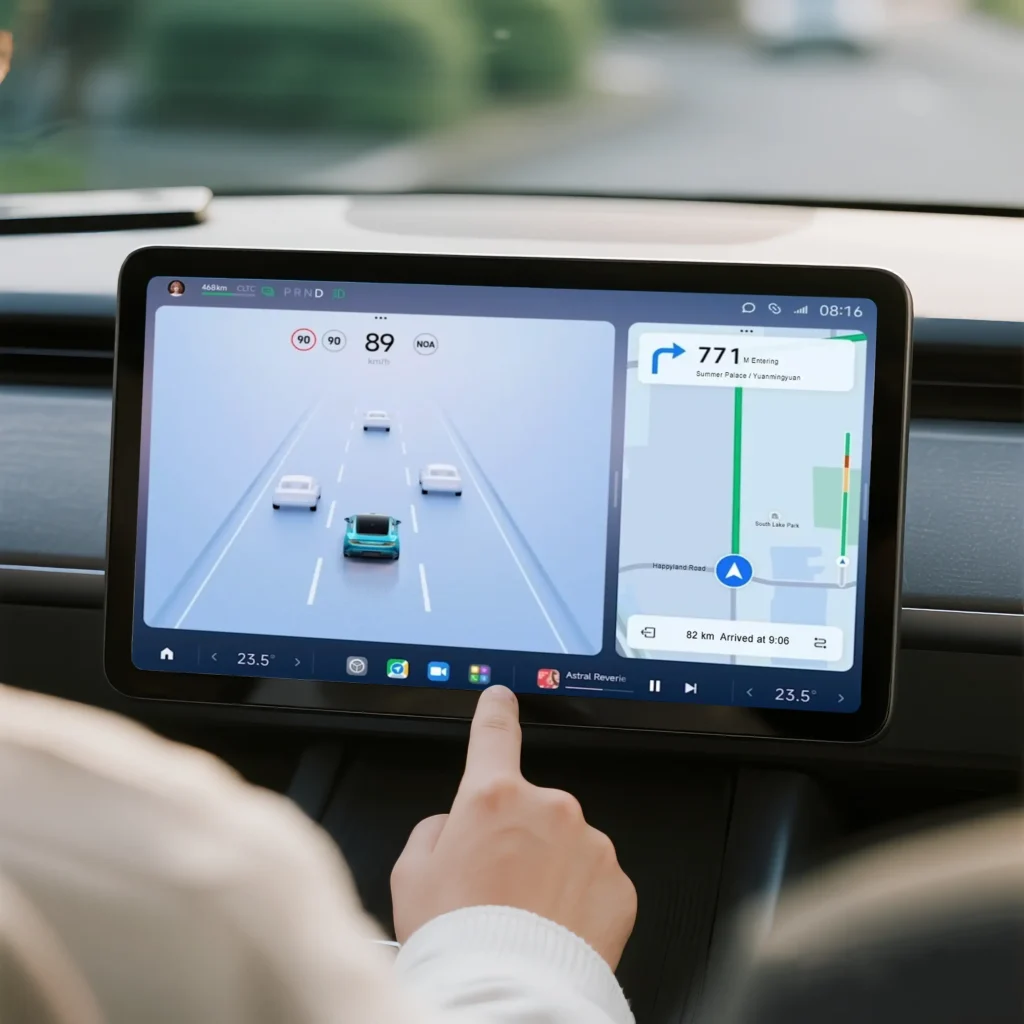 Single DIN versus Double DIN car stereo size comparison showing ISO 7736 standard dimensions — 178mm width x 50mm height versus 178mm width x 100mm height