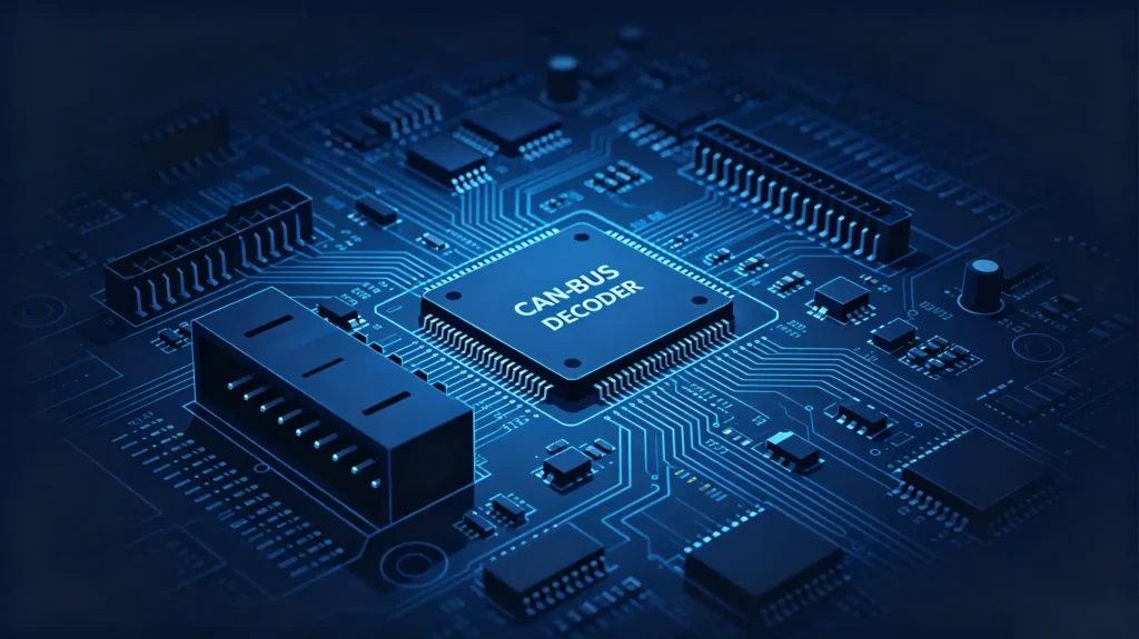CAN Bus adapter decoder module hardware close-up