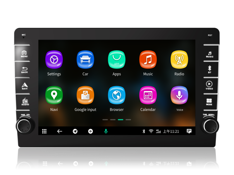 Android car stereo with knob